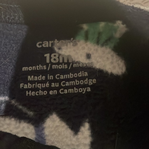 Carters fleece sleeper onesie - Picture 2 of 5